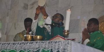 Joy as Ideani Catholic community receives their newly ordained indigenous priest Fr Michael Okosa, gifted him with car