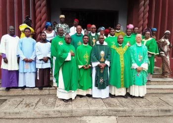 Joy as Onitsha indigenous Catholic Community recieves Rev Fr Tansi Ibisi,a native in diaspora.