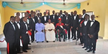 Knights of St Mulumba,St Michael Sub-council Fegge,Onitsha,host Cardinal Arinze