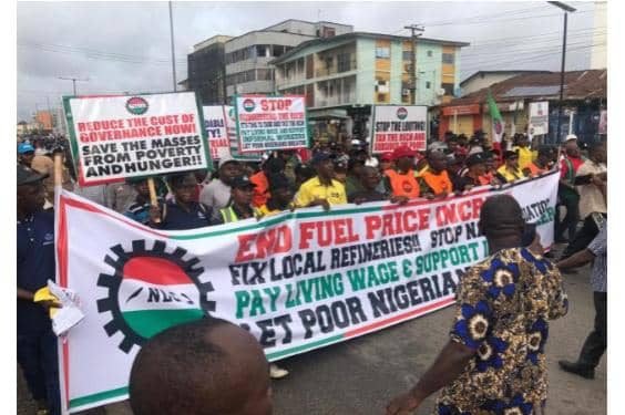 Labour shuns Tinubu, begins nationwide protests over pains of subsidy removal