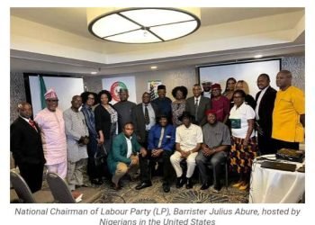 Obidients host Labour Party Chairman, Abure, in US, as he extols Peter Obi