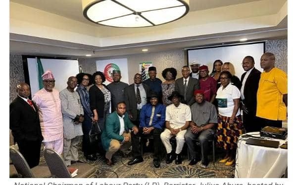 Obidients host Labour Party Chairman, Abure, in US, as he extols Peter Obi