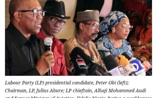 Labour Party rejects Tribunal judgement in favour of Bola Tinubu