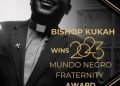 Bishop Kukah Honored with Prestigious Mundo Negro Fraternity Award