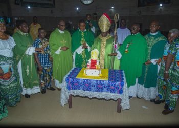 Holy Spirit parish Omaba celebrates Archbishop Okeke at 70