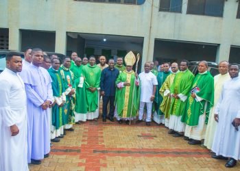 St Charles Lwanga Parish  New Haven Okpoko plays host to Archbishop Valerian Okeke