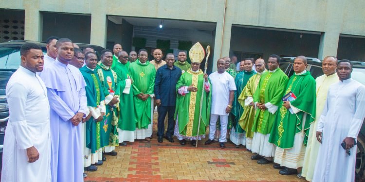 St Charles Lwanga Parish New Haven Okpoko plays host to Archbishop Valerian Okeke