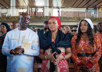 SOLUDO AND WIFE CELEBRATE WITH JEZCO OIL BOSS, EZEOKAFOR, ATTENDS THANKSGIVING MASS FOR HIS PAPAL INVESTITURE, 69TH BIRTHDAY, AND PARENTS’ MEMORIAL