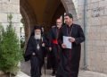 Patriarchs and Heads of the Churches in Jerusalem hold press conference after Gaza hospital explosion