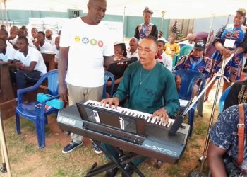 Renowned Catholic music composer,Sir Jude Nnam performs at Archbishop Okeke’s 70th birthday