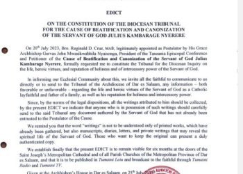 Julius Nyerere, former President of Tanzania, on the pathway to Canonization. An example that Politicians can practice politics without corruption