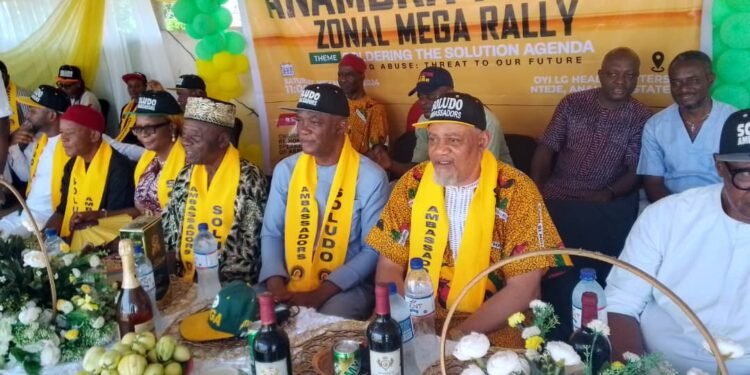 Two years in office: Group stages mega rally, lauds Gov. Soludo over giants strides.