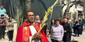 Gaza Catholic community commemorates Palm Sunday