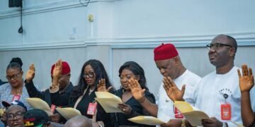 Gov Soludo Swears in 18 New Perm Secs