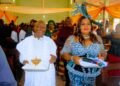 Senator (Sir)Victor Umeh makes a profound and revealing testimony at his thanksgiving mass-array of clergy, dignitaries flood event