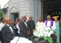 Remains of late Sir (Barr)Damian Okolo arrive Basilica of the Most Holy Trinity,Onitsha,for funeral mass-Archdiocesan Chancellor,Basilica Rector,Peter Obi,knights,others pay tribute