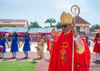Archbishop Valerian Okeke Exhorts Students at St. Kizito Girls’ Secondary School Umudioka to Be Witnesses of Excellence