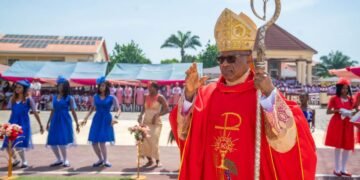 Archbishop Valerian Okeke Exhorts Students at St. Kizito Girls’ Secondary School Umudioka to Be Witnesses of Excellence