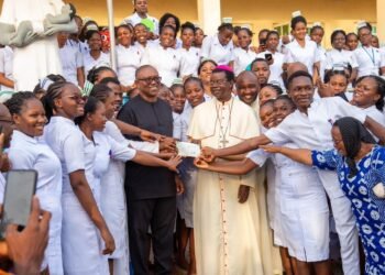 Bishop Ezeokafor Welcomes Peter Obi, Commends His Contributions to Education and Health