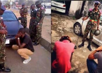 MILITARY MEN AMONG CIVILIANS