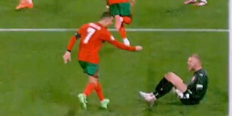 Cristiano Ronaldo taunts Czechia goalkeeper in controversial Portugal celebration at Euro 2024