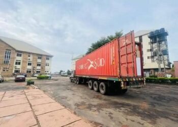 Archdiocese of Onitsha takes delivery of 40ft container loaded with medical equipments,donated by a philanthropist