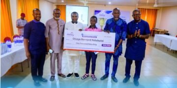 Best Mathematician in Nnobi emerges as Sir Pius Ufudo Foundation ends second mathematics quiz competition, doles out Scholarships and Gifts to Students and Schools