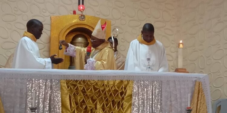 Bishop Daboh acquaints new priest of harsh realities solicits assistance for priesthood