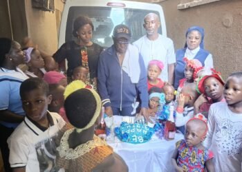 78 years old Catholic Knight celebrates birthday with mentally and physically challenged children,says,”I was motivated by Archbishop Okeke’s love for the less privileged”