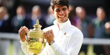 Carlos Alcaraz sets sights on ‘big three’ after retaining Wimbledon title
