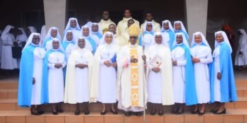 Archbishop Valerian Okeke Consecrates 13 new IHM sisters