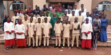 Onitsha Archdiocesan Chancellor receives new seminarians,sends off out-going ones-offers tips on secrets of success