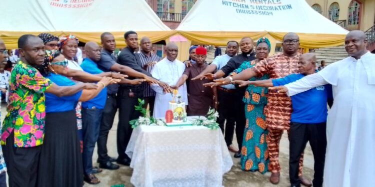 Parishioners roll out drums as Rev Fr Edwin Udoye celebrates 25th priestly anniversary