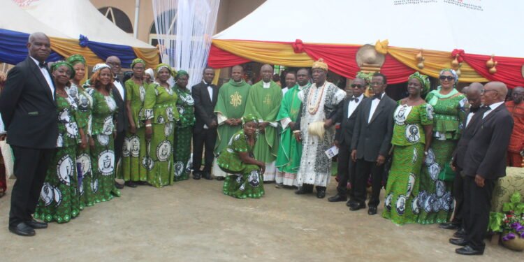 Excitement as Fr Philip Okoye flags of new yam farming season, produces biggest yams in Anambra