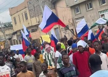 THE RUSSIAN FLAG IN THE NORTHERN PART OF NIGERIA