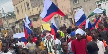 THE RUSSIAN FLAG IN THE NORTHERN PART OF NIGERIA