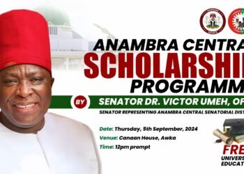 Senator Victor Umeh(OFR)splashes N37m on 223 Anambra Central students on his scholarship list.