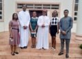 Archbishop Okeke receives fresh graduate beneficiaries of his scholarship scheme on Thank-You -Visit from Veritas University,Abuja