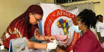 Dr Reka Fodor rounds off free medical outreach in Onitsha,thanks Archbishop Okeke for co-operation