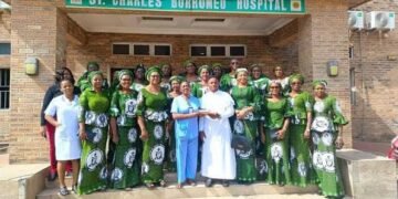Ladies of St Mulumba pay Charity visit to Borromeo Specialist Hospital Onitsha,offset bills for indigent patients