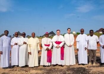 Apostolic Nuncio visits Shanahan University permanent site,Onitsha