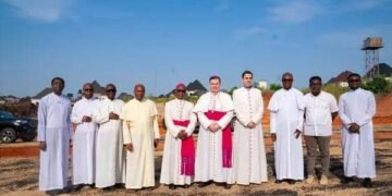 Apostolic Nuncio visits Shanahan University permanent site,Onitsha