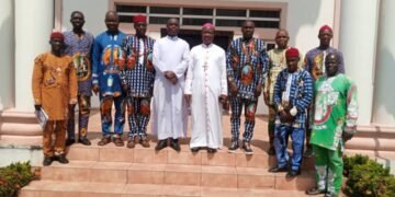 Onitsha Provincial CMO Executive commend Archbishop Okeke on successful take off of Shanahan University,Onitsha