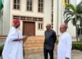 The Archbishop of Onitsha,Most Rev Valerian Okeke recently hosted the traditional ruler of Onitsha,His Majesty,Igwe Alfred Nnaemeka Achebe and the Presidential Candidate of Labour Party in the 2023 general elections Mr Peter Obi.