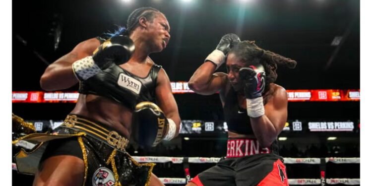 Claressa Shields becomes undisputed heavyweight champion with victory over Danielle Perkins