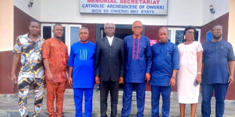 CAMPAN National Executives Pay Courtesy Visit to CBCN President, Archbishop Ugorji