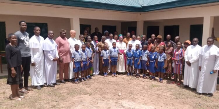 Archbishop Okeke commissions new block of classrooms erected by Hon Idu Emeka