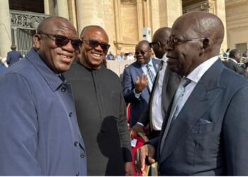 Peter Obi, Tinubu Exchange Warm Greetings at Pope Leo XIV’s Inauguration in Rome