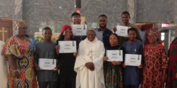 NFCS recognizes potential First Class Students; presents certificates