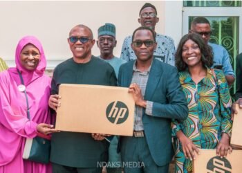 Peter Obi Donates Laptops and ₦6 Million to Chibok Secondary School